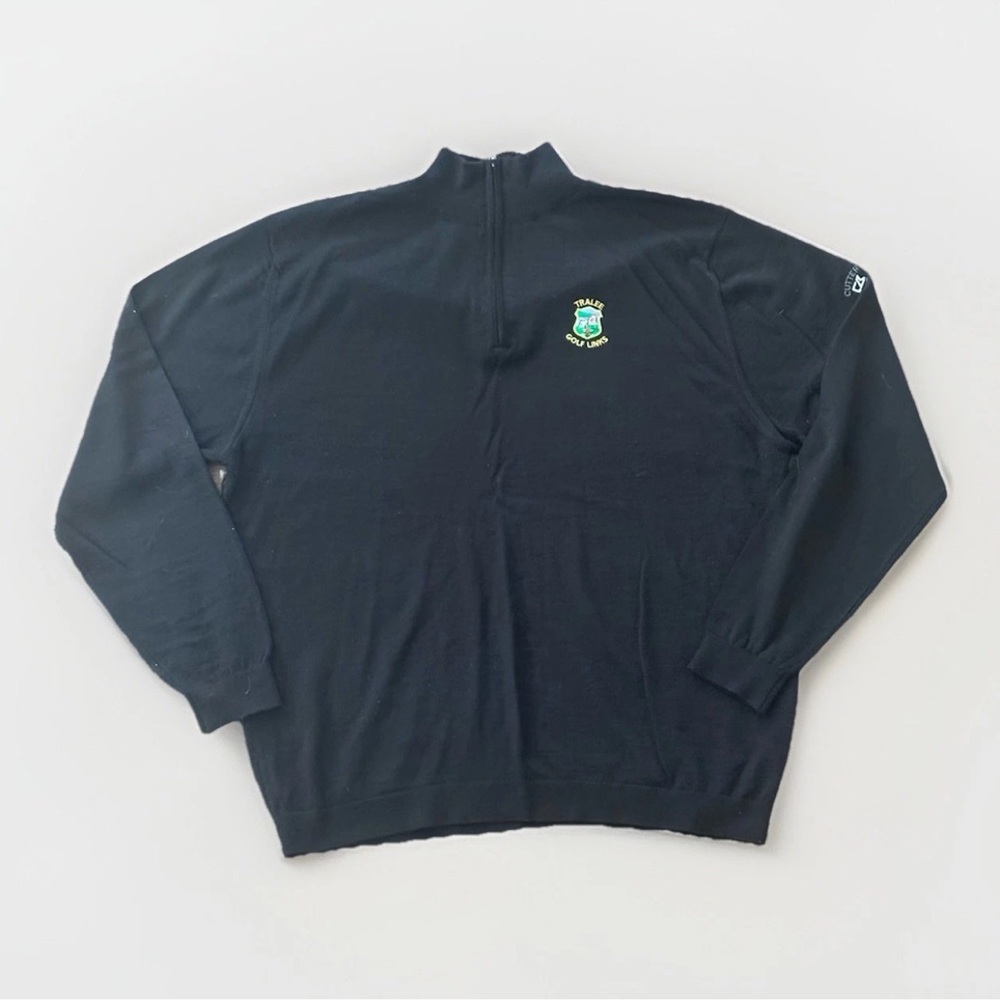 Cutter & Buck Black Zip-Up Sweater
